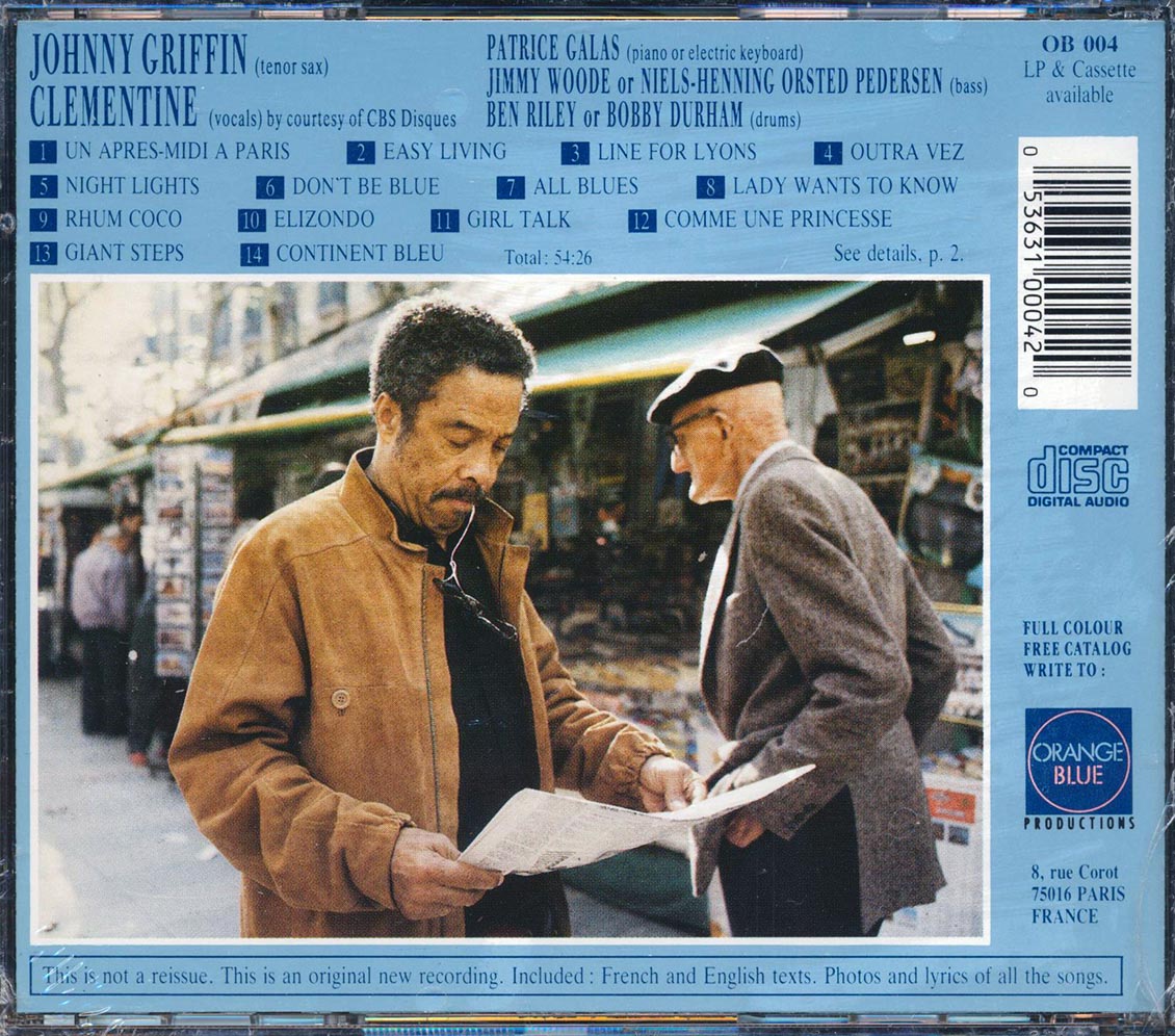 Johnny Griffin & Clementine - Continent Bleu