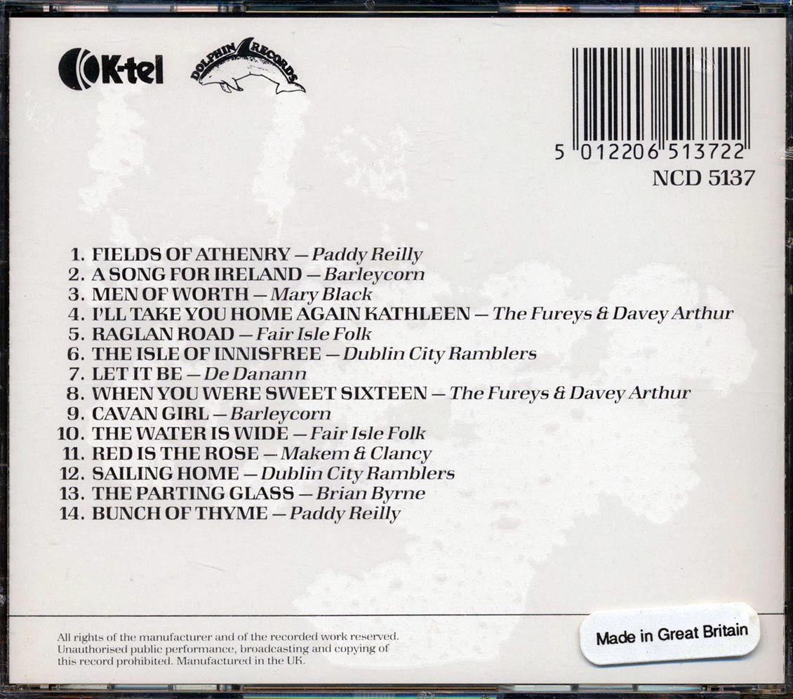 The Fureys, Davey Arthur, Dublin City Ramblers, Etc. - Songs Of Ireland