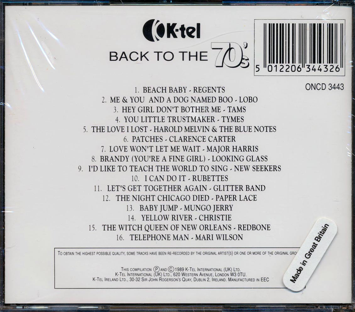Redbone, Clarence Carter, Mungo Jerry, Etc. - Back To The 70s