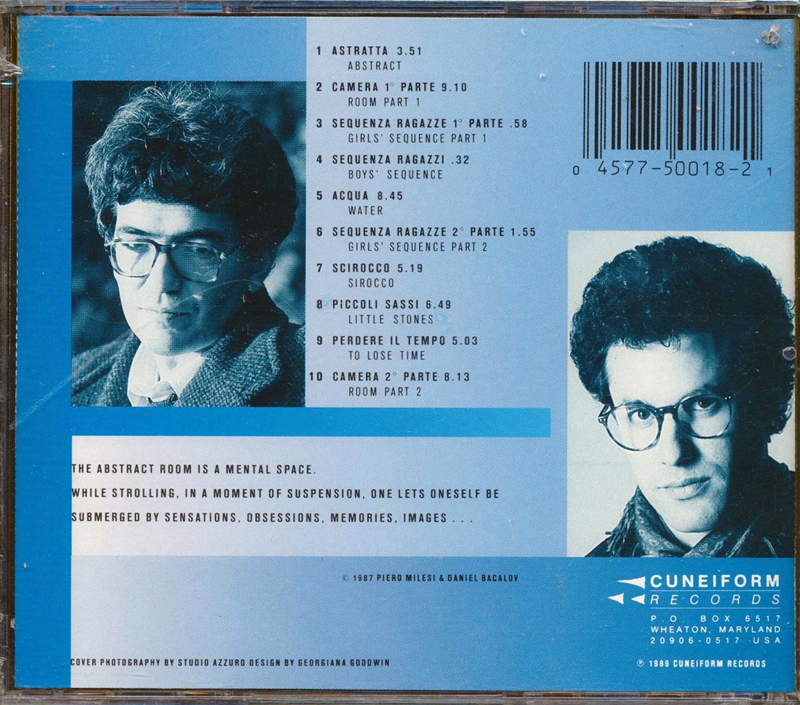 Piero Milesi, Daniel Bacalov - La Camera Astratta