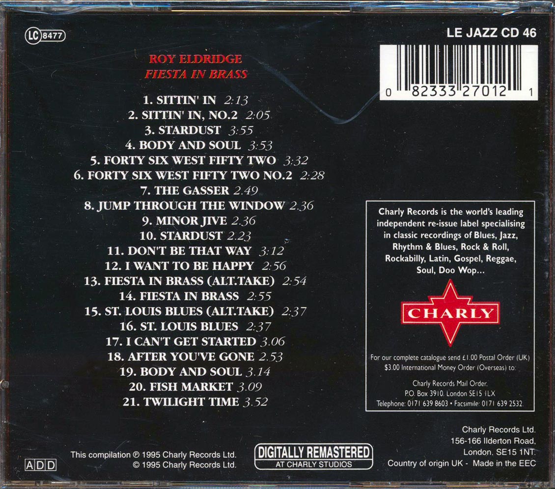 Roy Eldridge - Fiesta In Brass (remastered)