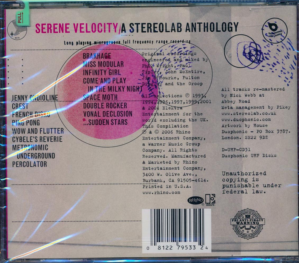 Stereolab - Serne Velocity: A Stereolab Anthology