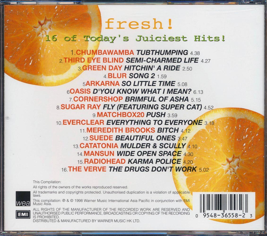 Green Day, Blur, Chumbawamba, Third Eye Blind, Radiohead, Etc. - Fresh! 16 Of Today's Juiciest Hits!