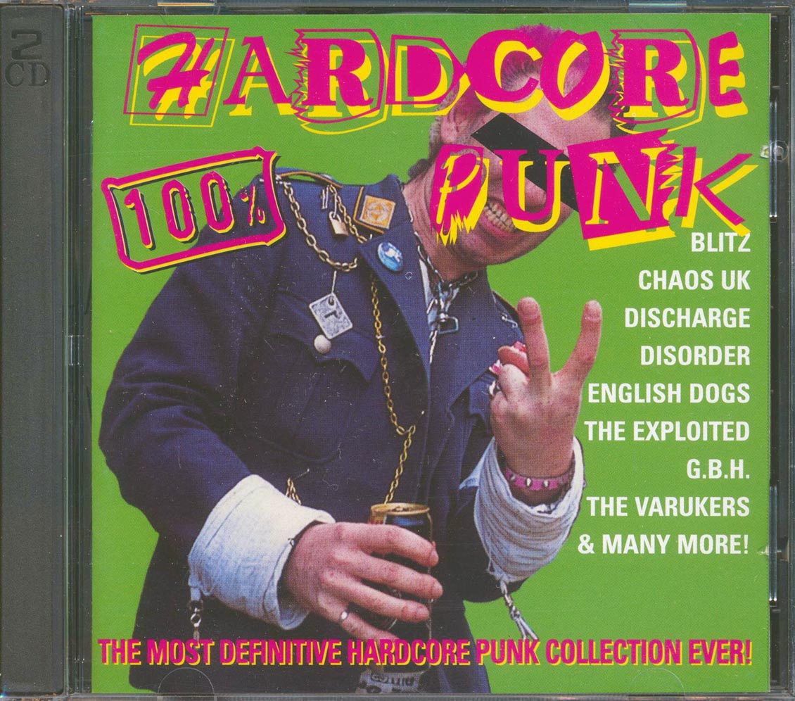 Discharge, Blitz, GBH, Discorder, Etc. - 100% Hardcore Punk (40 tracks) (2xCD) (incl. large booklet)