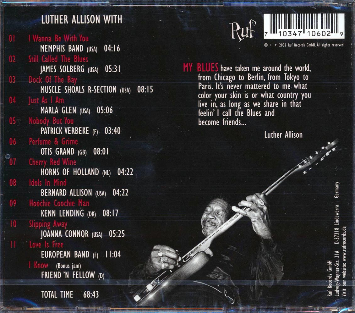 Luther Allison & Friends - Pay It Forward (incl. 8-page booklet)
