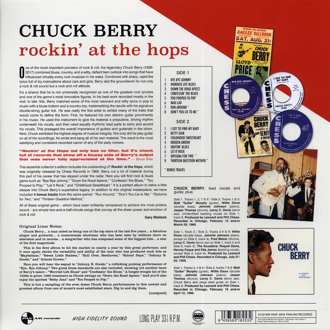 Chuck Berry - Rockin' At The Hops (+ 5 bonus tracks) (DMM) (ltd. ed.) (180g) (High-Def VV) (remastered)