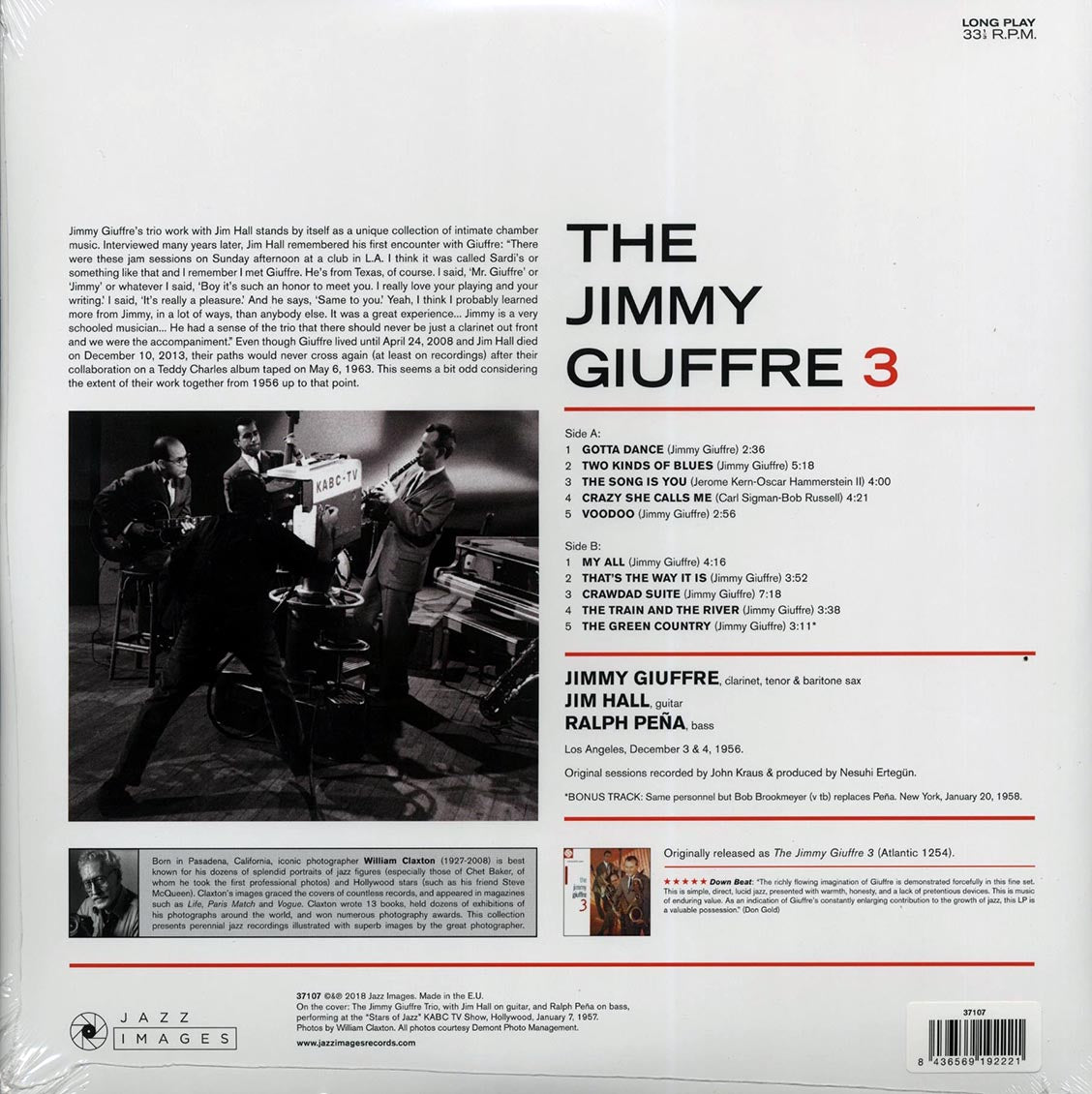 The Jimmy Giuffre Trio - The Jimmy Giuffre 3 (+ 2 bonus tracks) (ltd. ed.) (180g)