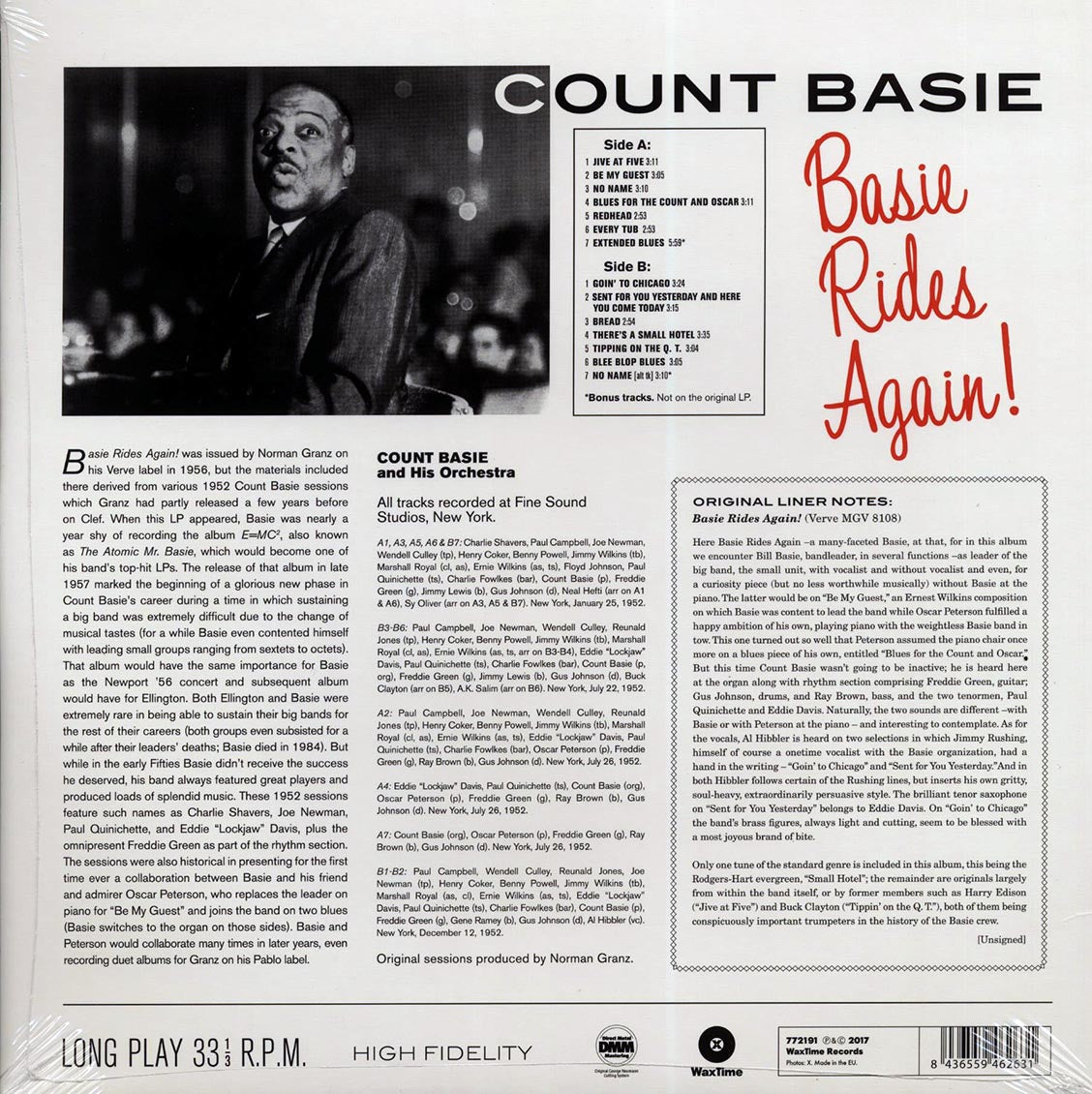 Count Basie - Basie Rides Again! (+ 3 bonus tracks) (DMM) (ltd. ed.) (180g)