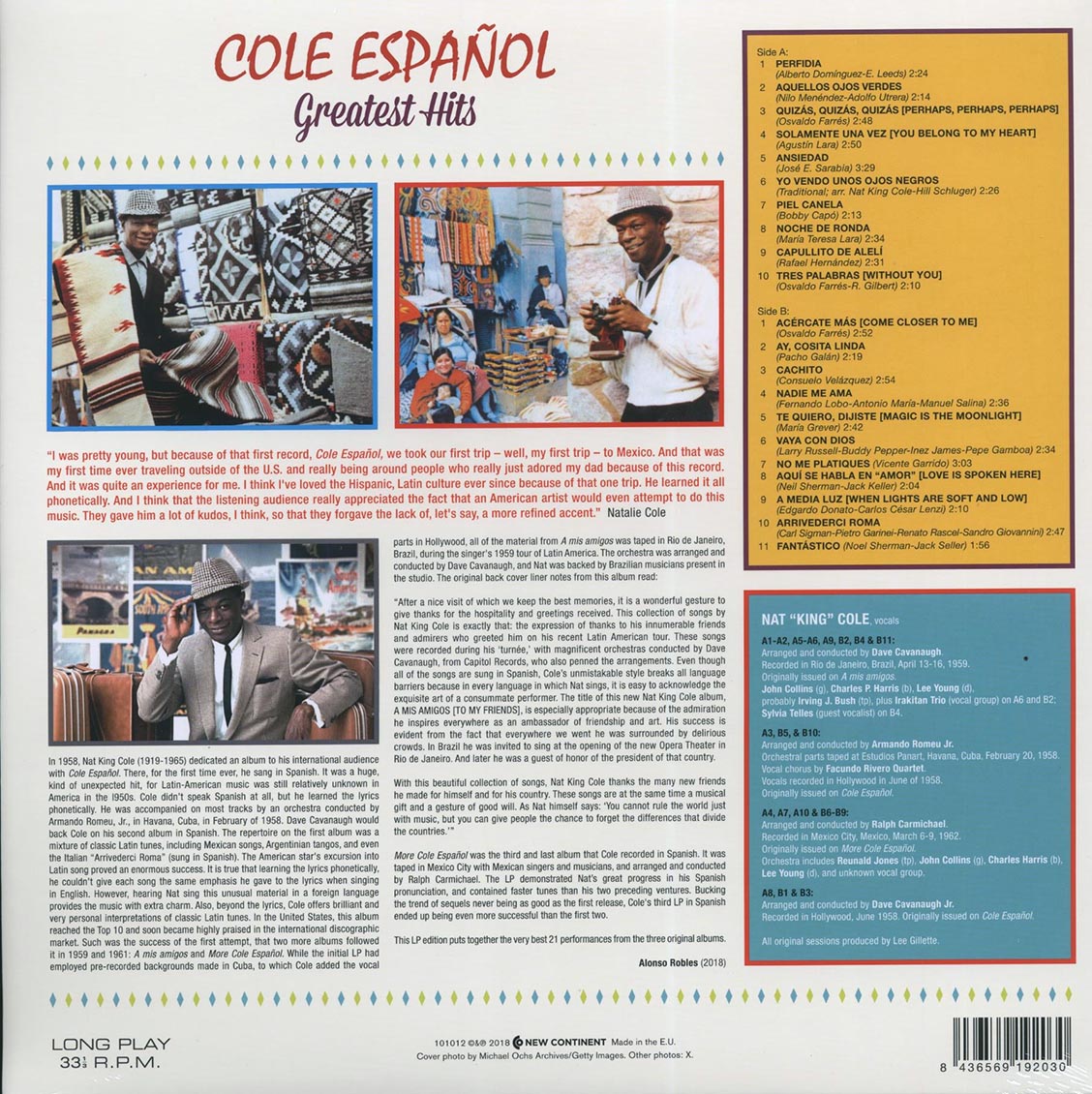 Nat King Cole - Cole Espanol: Greatest Hits (ltd. ed.) (180g) (High-Def VV)