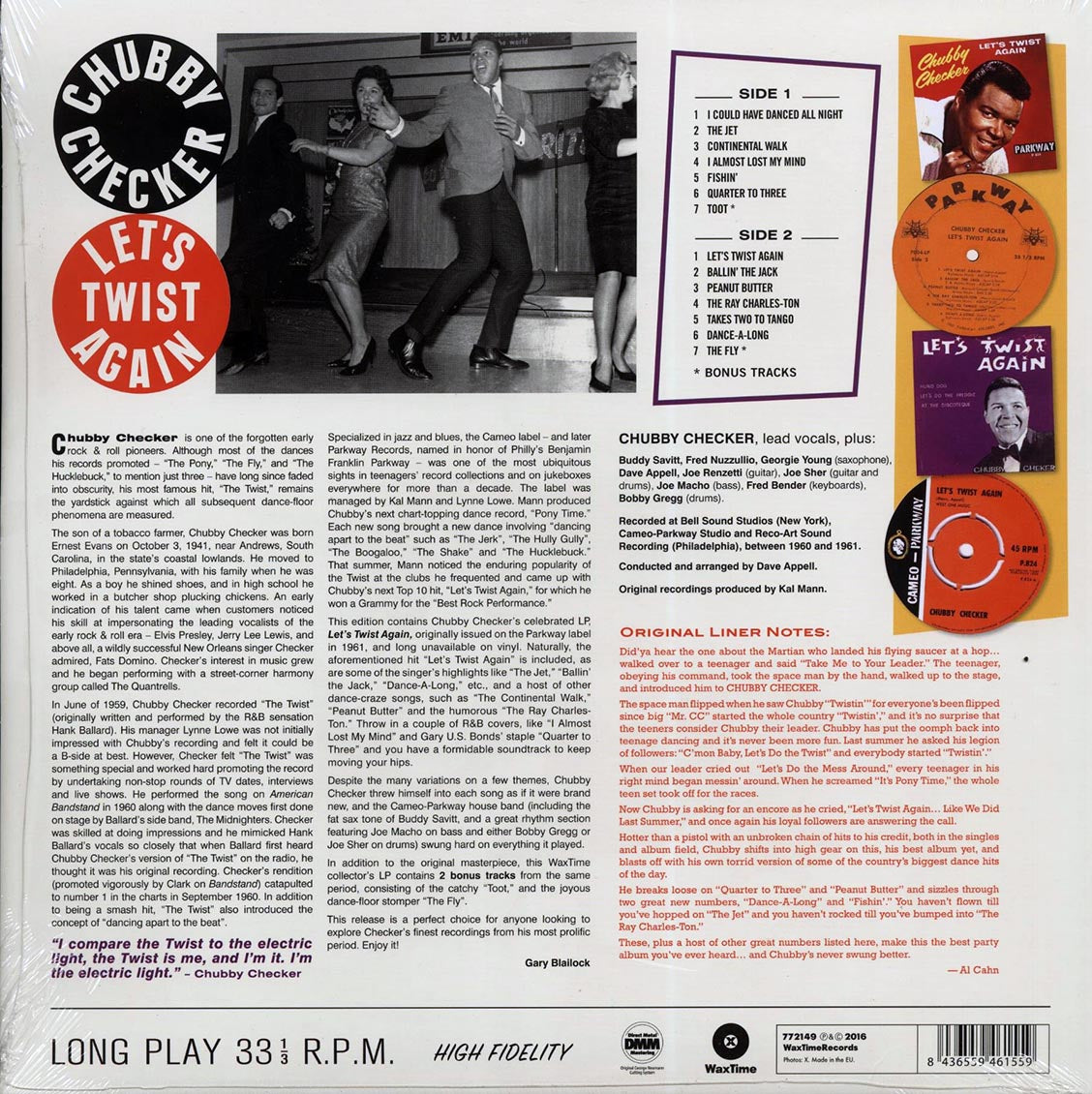 Chubby Checker - Let's Twist Again (+ 3 bonus tracks) (DMM) (ltd. ed.) (180g) (High-Def VV)
