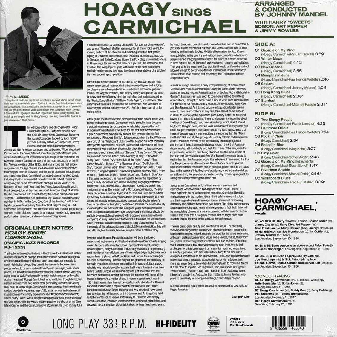 Hoagy Carmichael - Hoagy Sings Carmichael (+ 5 bonus tracks) (DMM) (ltd. ed.) (180g) (High-Def VV) (remastered)