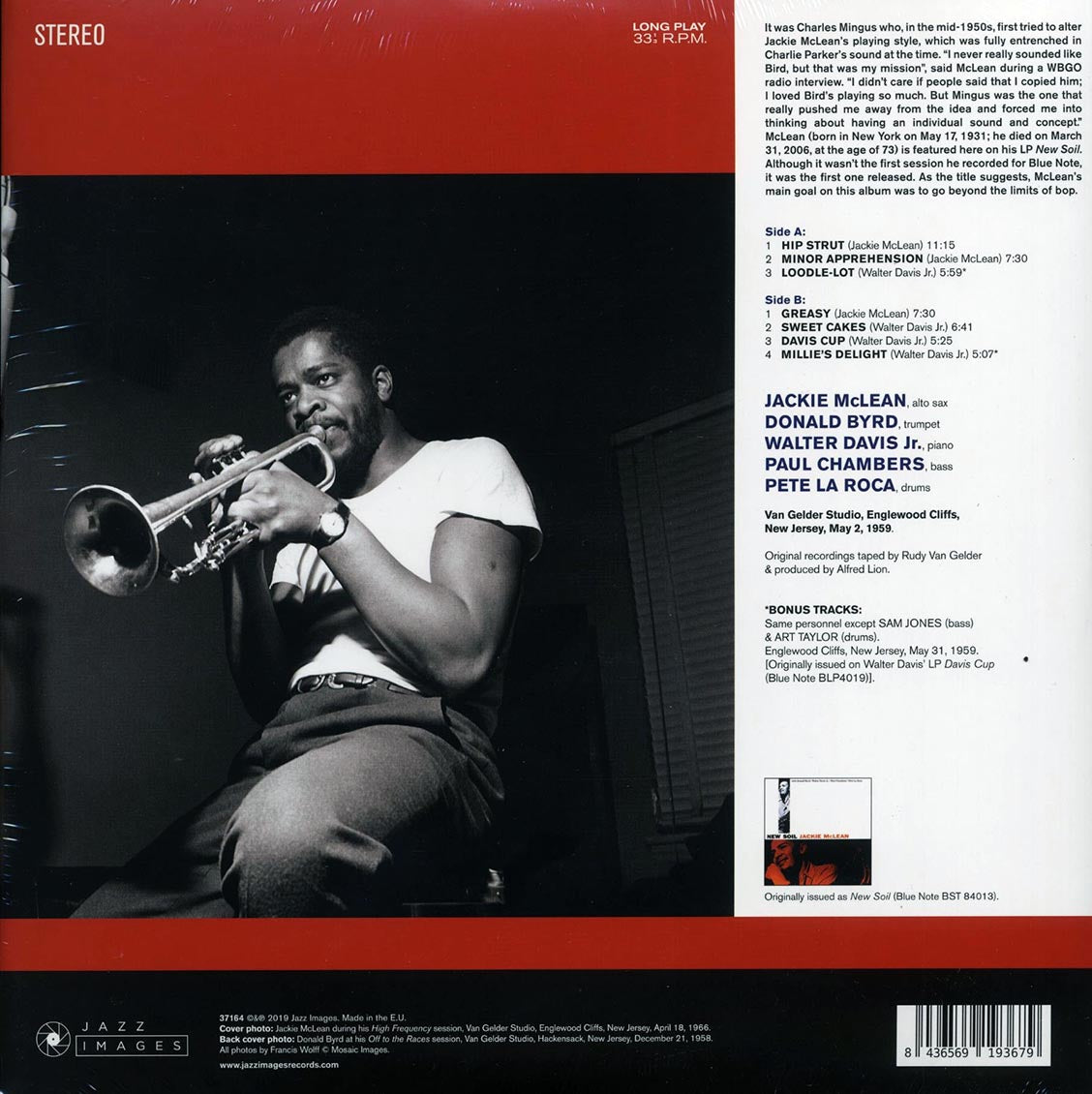 Jackie McLean - New Soil (+bonus track) (ltd. ed.) (180g)