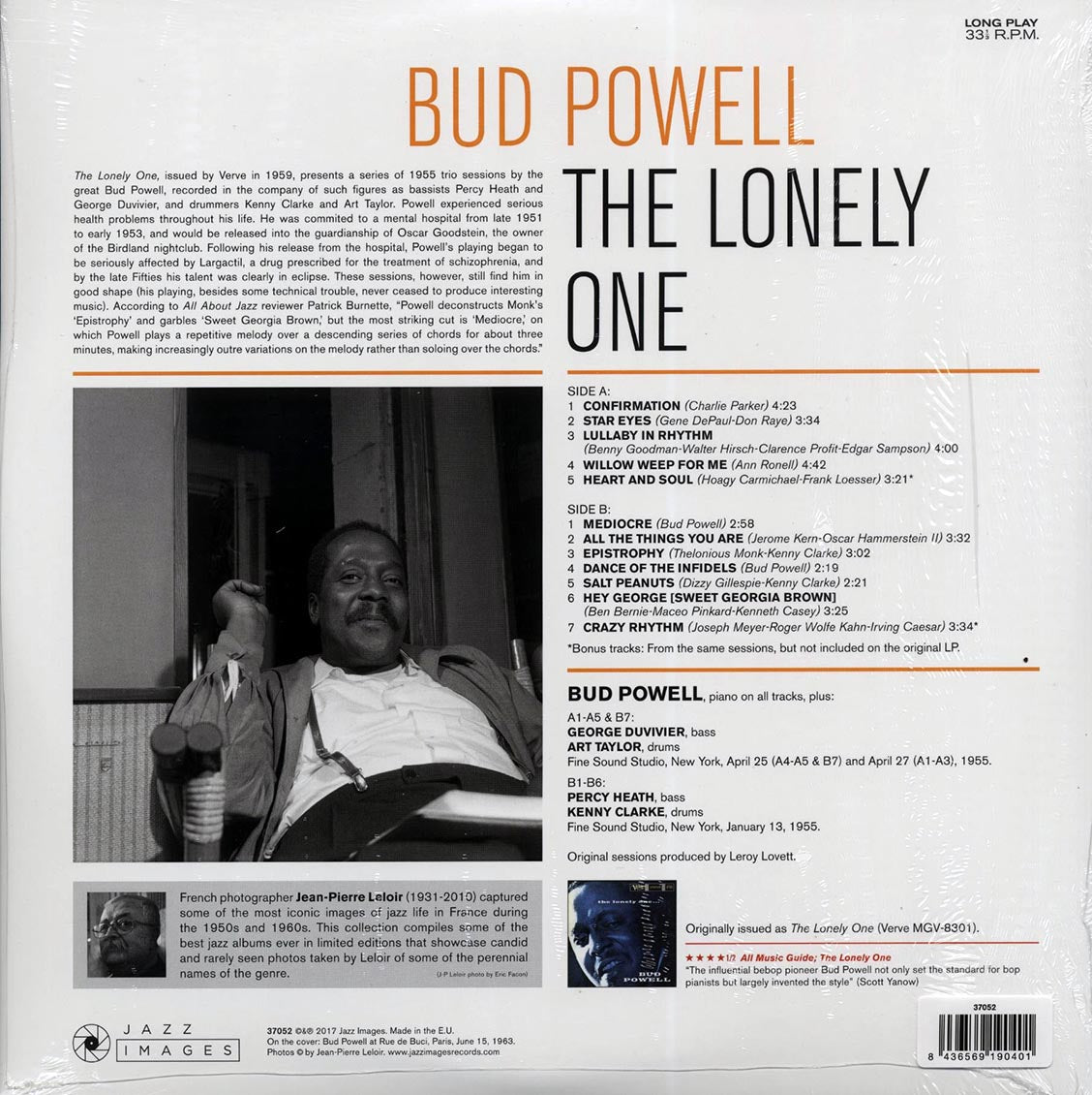 Bud Powell - The Lonely One (+ 3 bonus tracks) (ltd. ed.) (180g) (High-Def VV)