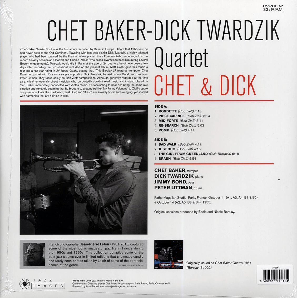 Chet Baker, Dick Twardzik - Chet & Dick (ltd. ed.) (180g) (High-Def VV)