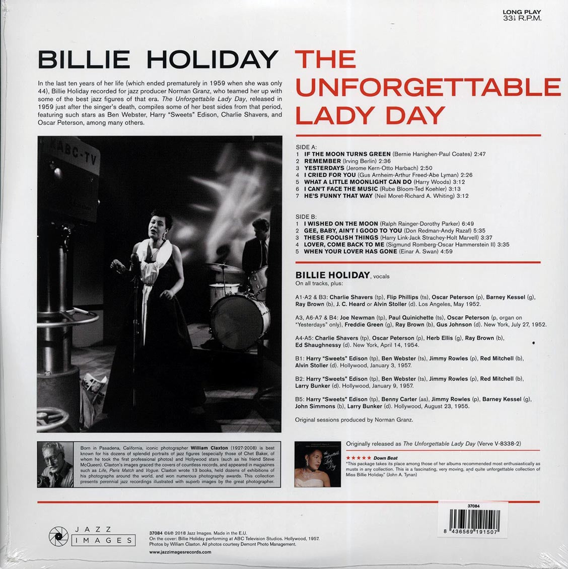 Billie Holiday - The Unforgettable Lady Day (ltd. ed.) (180g) (High-Def VV)