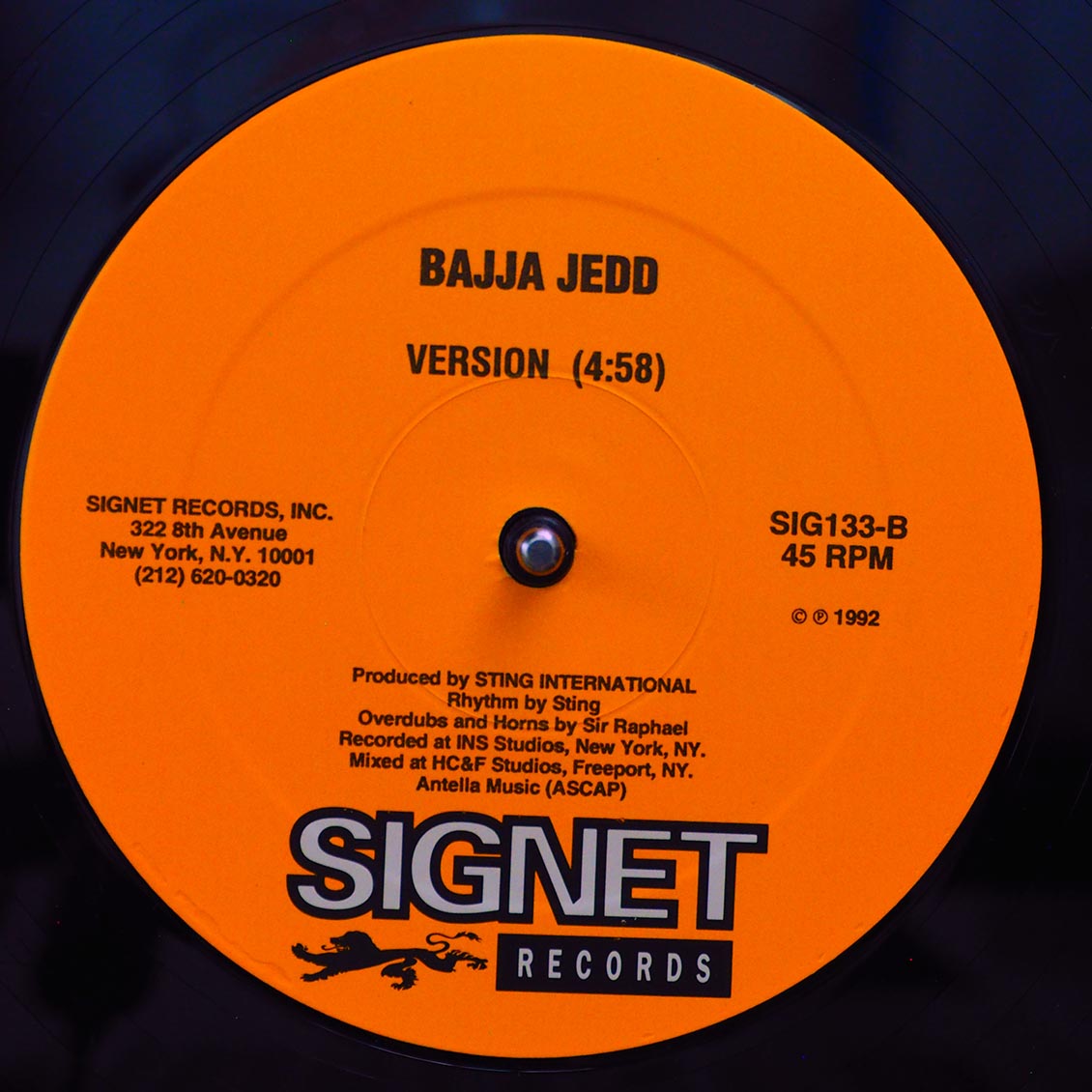 Bajja Jedd - Bed Work Sensation  /  Version (rhythm: "Shaggy - Oh Carolina") (orig. press)