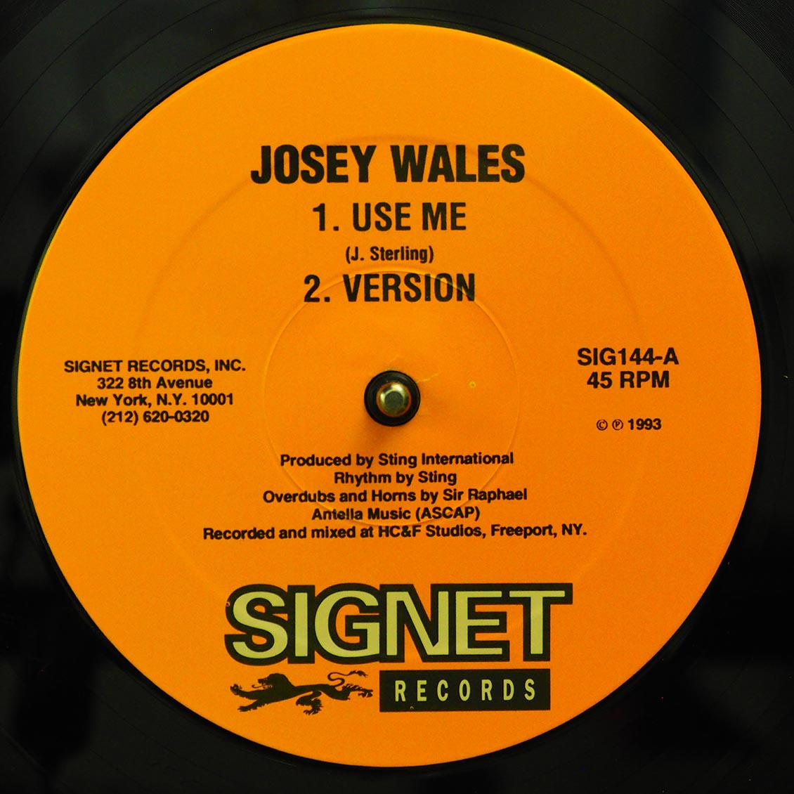 Josey Wales - Use Me; Version  /  Simon Templar - Twnety One Candles; Version (rhythm: "Shaggy - Oh Carolina") (orig. press)