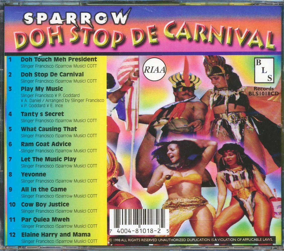 Sparrow - Doh Stop De Carnival