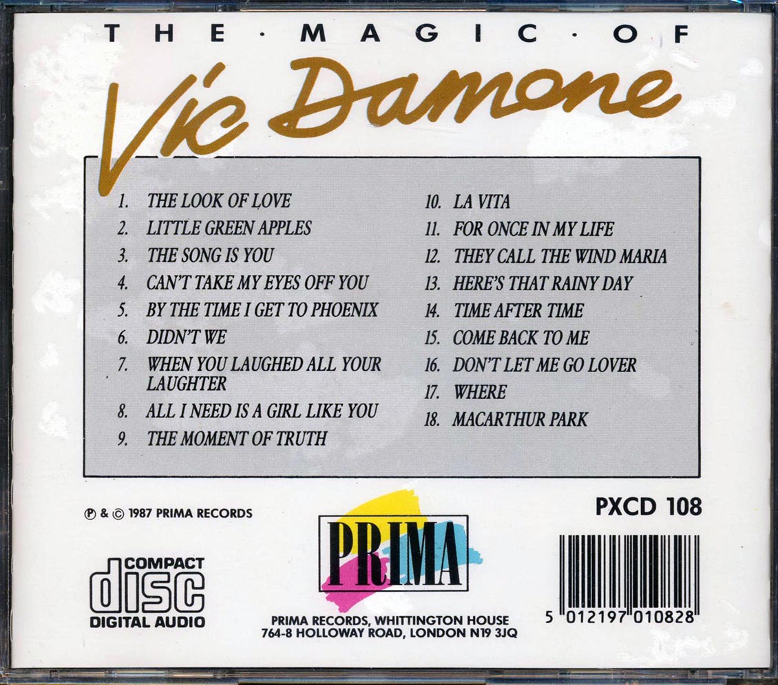 Vic Damone - The Magic Of Vic Damone: Eighteen Classic Love Songs