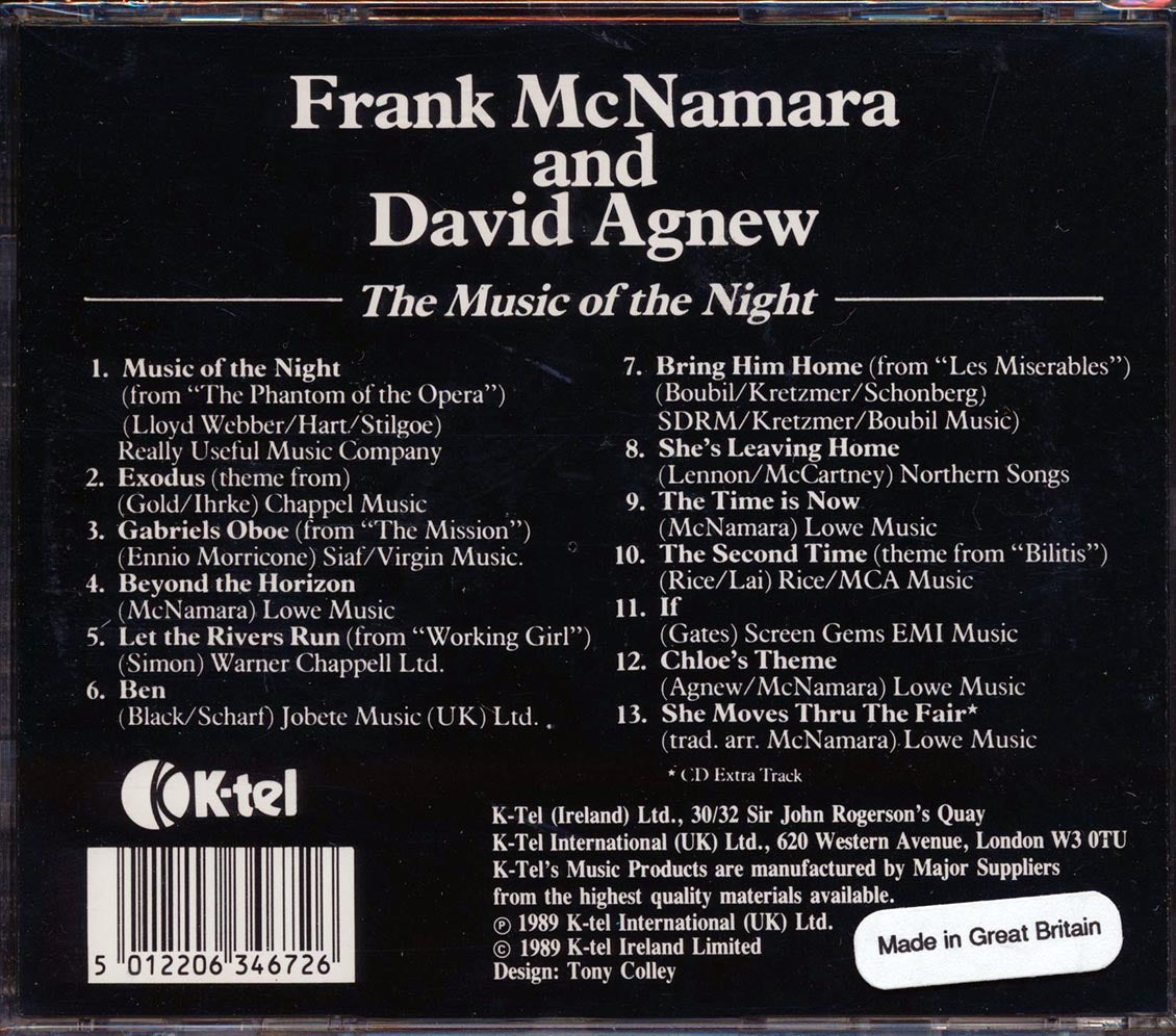 Frank McNamera & David Agnew - The Music Of The Night
