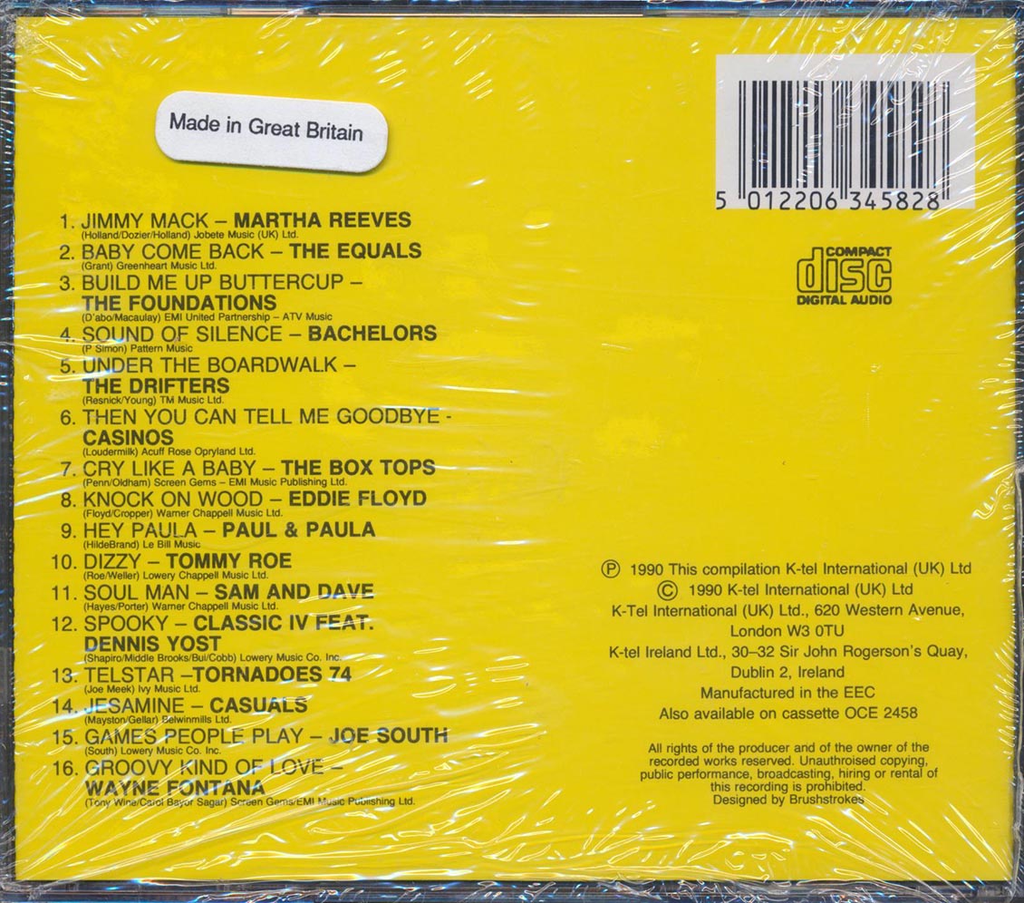 The Box Tops, The Equals, Sam & Dave, Eddie Floyd, Etc. - Dizzy 60s: 16 Swingin Hits Of The 60s