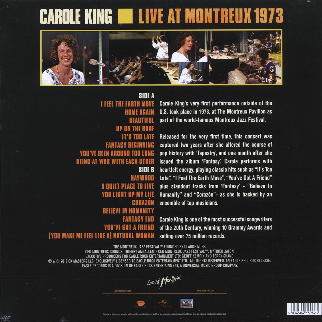 Carole King - Live At Montreux 1973 (180g)