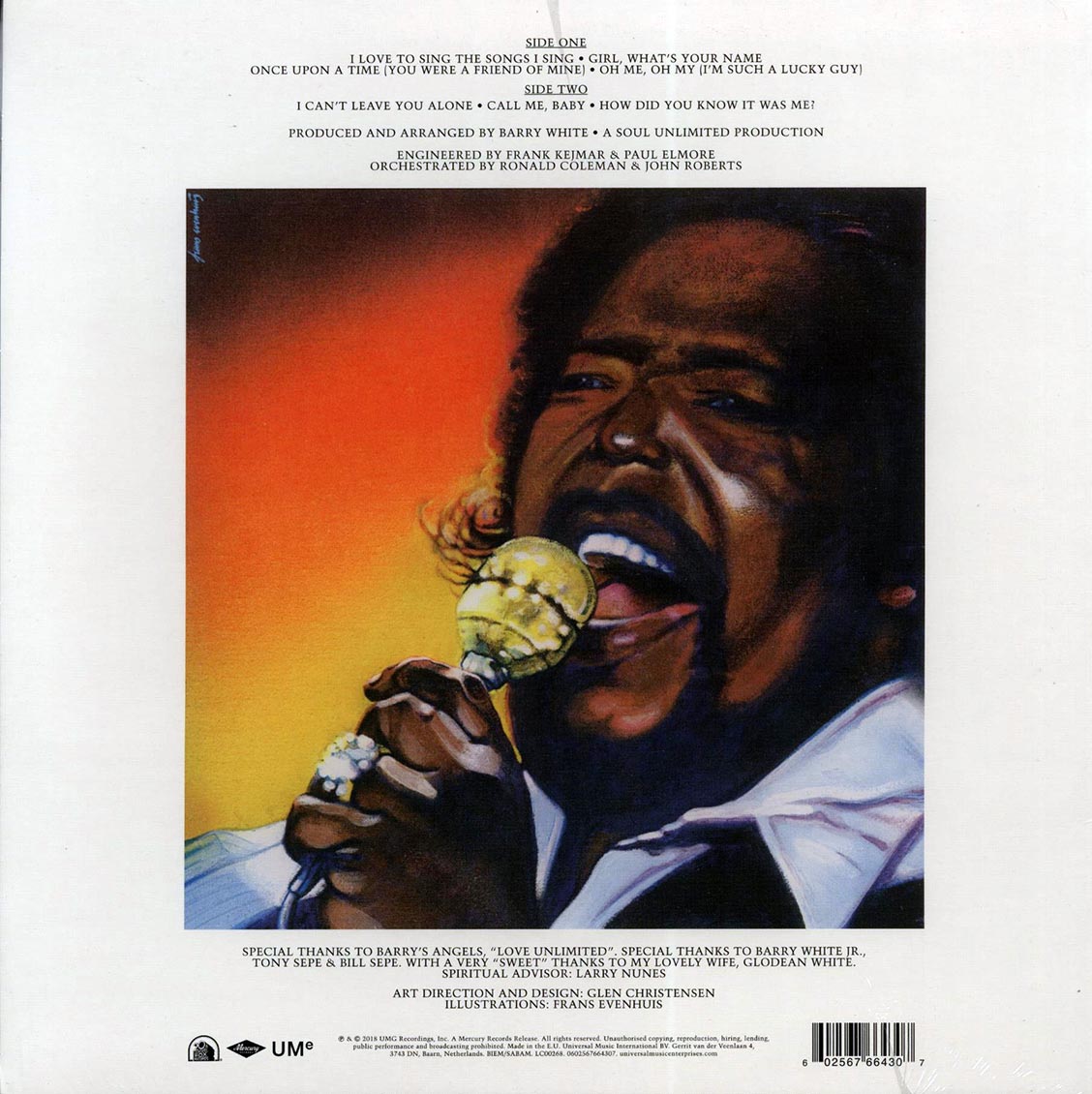Barry White - I Love To Sing The Songs I Sing (incl. mp3) (180g)
