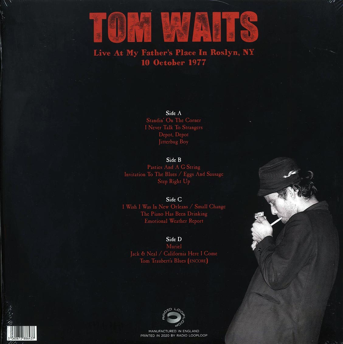 Tom Waits - Live At My Father's Place In Roslyn, NY, 10 October 1977 (ltd. 500 copies made) (2xLP)