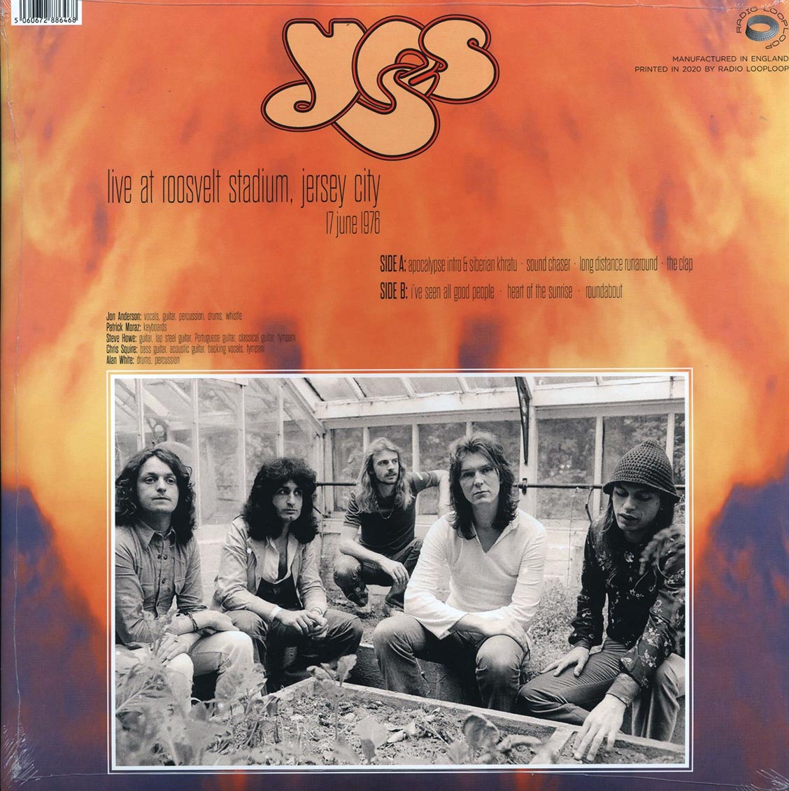 Yes - Live At Roosevelt Stadium, Jersey City, 17 June 1976 (ltd. 500 copies made)