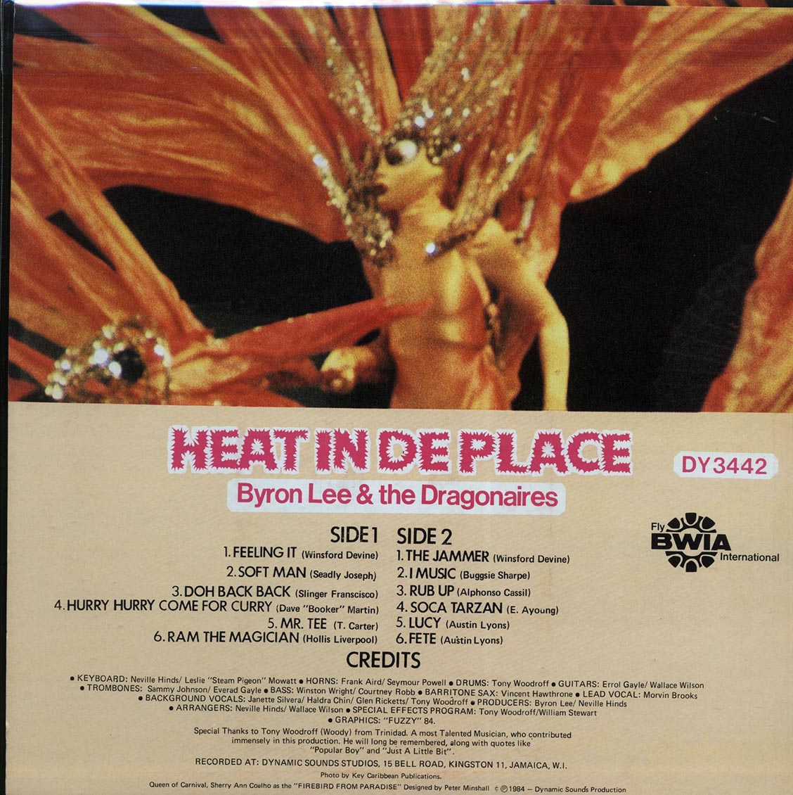 Byron Lee & The Dragonaires - Heat In De Place (Jamaica press) (orig. press)