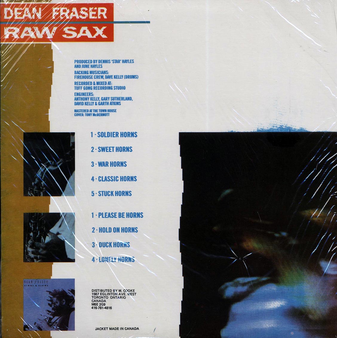 Dean Fraser - Raw Sax (orig. press)