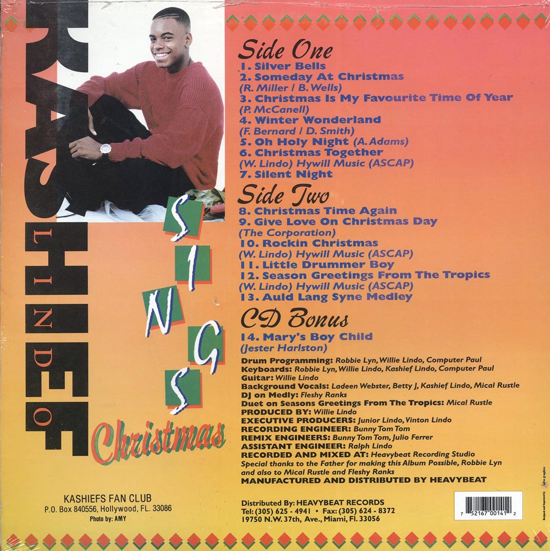 Kashief Lindo - Sings Christmas (orig. press)