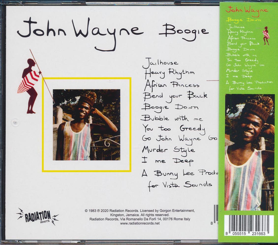 John Wayne - Boogie Down With Sly & Robbie & The Aggrovators (ltd. ed.)