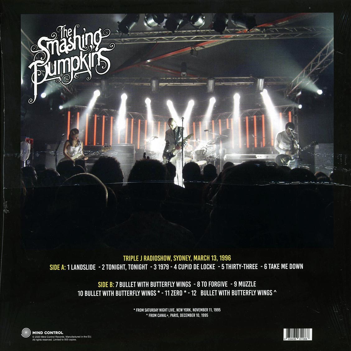 Smashing Pumpkins - Triple J Radioshow: Sydney, March 13, 1996 FM Broadcast (ltd. 500 copies made)
