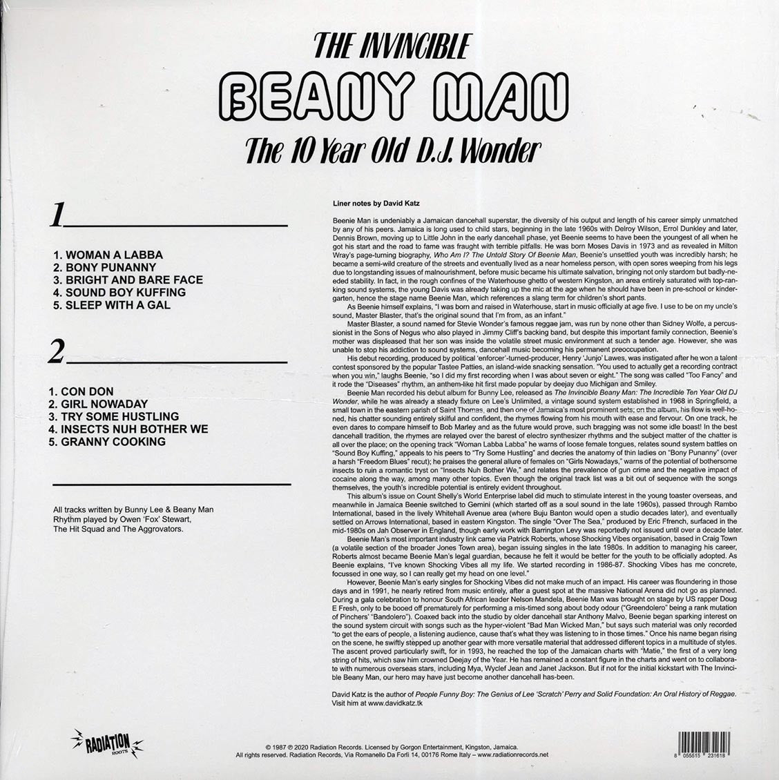 Beanie Man - The Invincible Beanie Man: The 10 Year Old DJ Wonder
