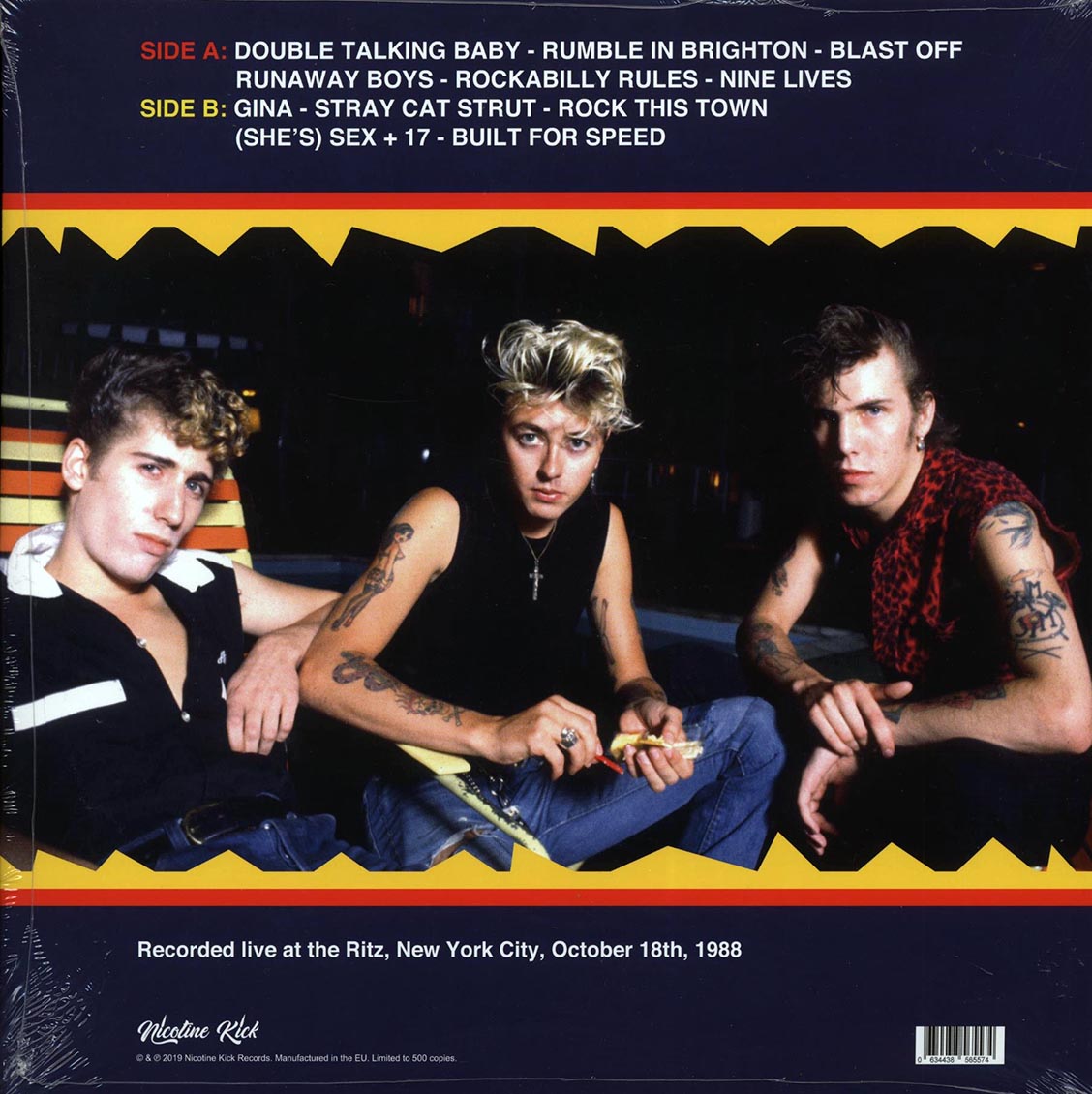 Stray Cats - NYC Rumble! Live At The Ritz October 18th 1988 (ltd. 500 copies made) (clear vinyl)