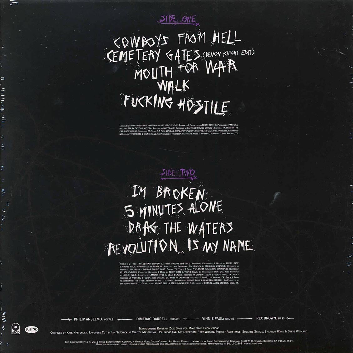 Pantera - History Of Hostility (silver vinyl)