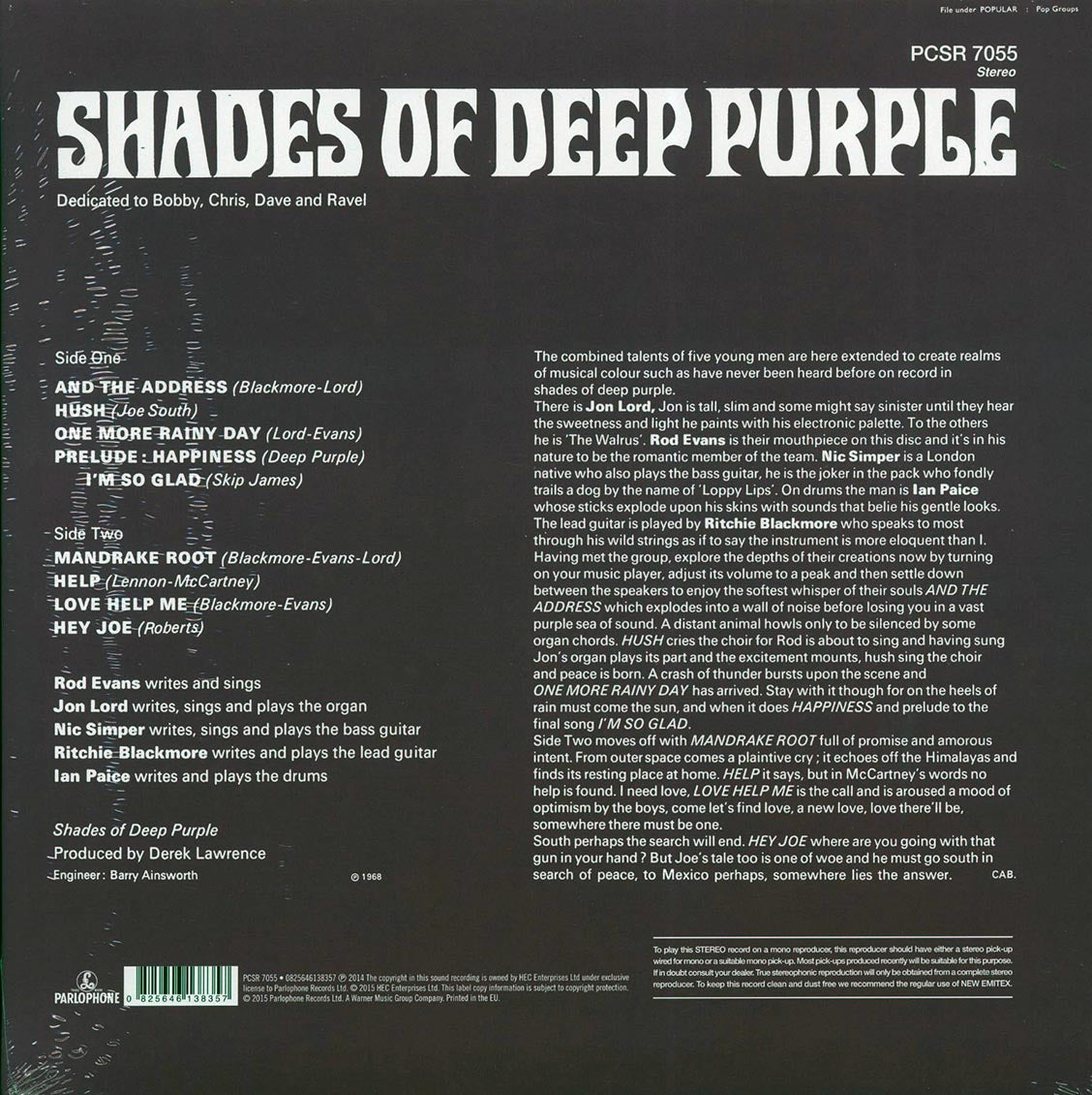 Deep Purple - Shades Of Deep Purple (180g) (remastered)