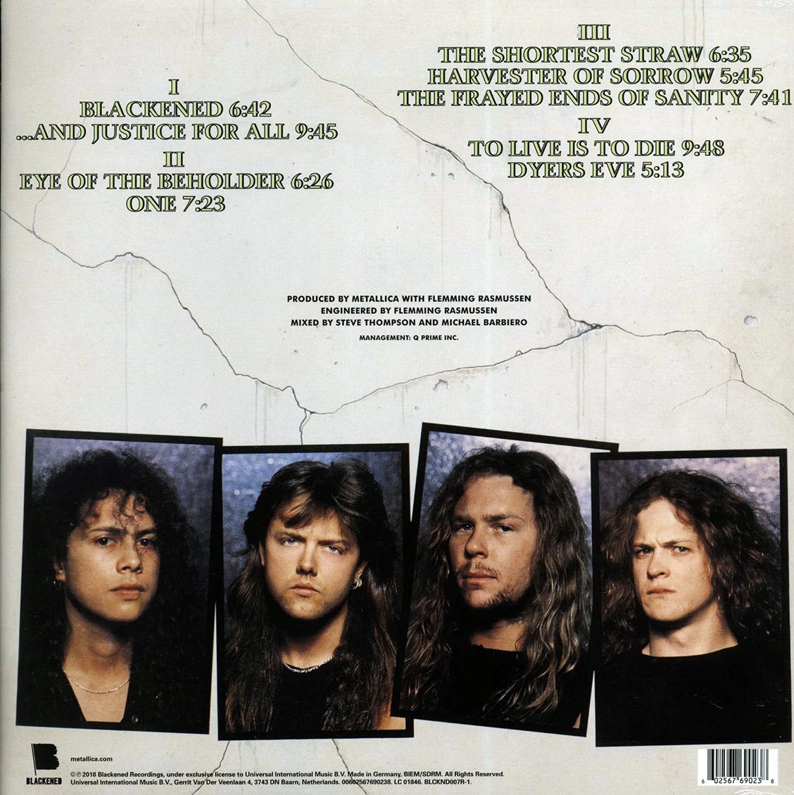 Metallica - And Justice For All (2xLP) (180g) (remastered)