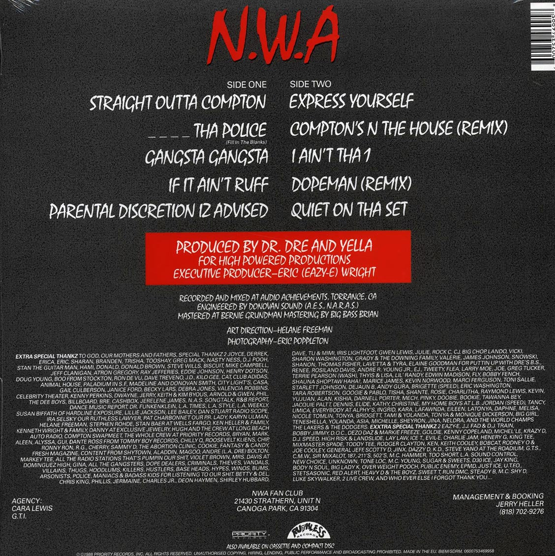 NWA - Straight Outta Compton (incl. mp3) (180g)