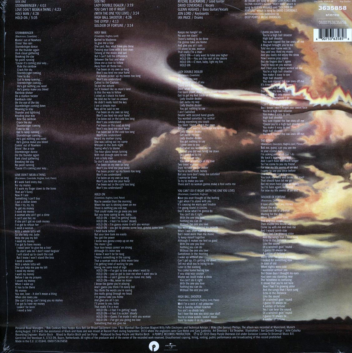 Deep Purple - Stormbringer (incl. mp3) (180g)