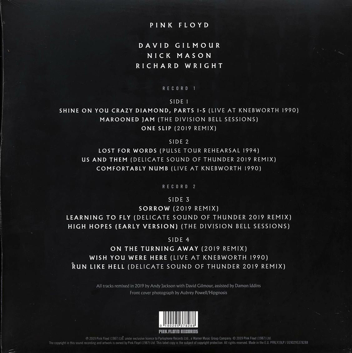 Pink Floyd - The Later Years 1987-2019 (2xLP) (180g)