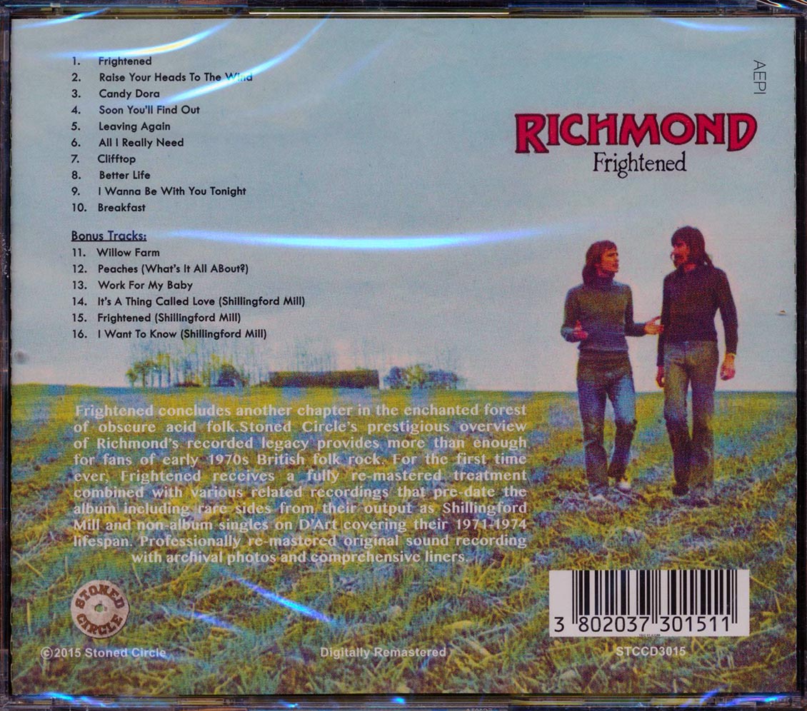 Richmond - Frightened (+ 7 bonus tracks) (remastered)