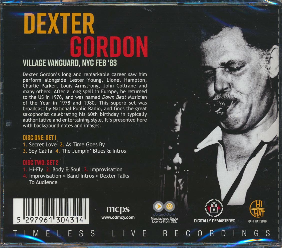 Dexter Gordon - Village Vanguard, NYC Feb '83 (2xCD) (remastered)