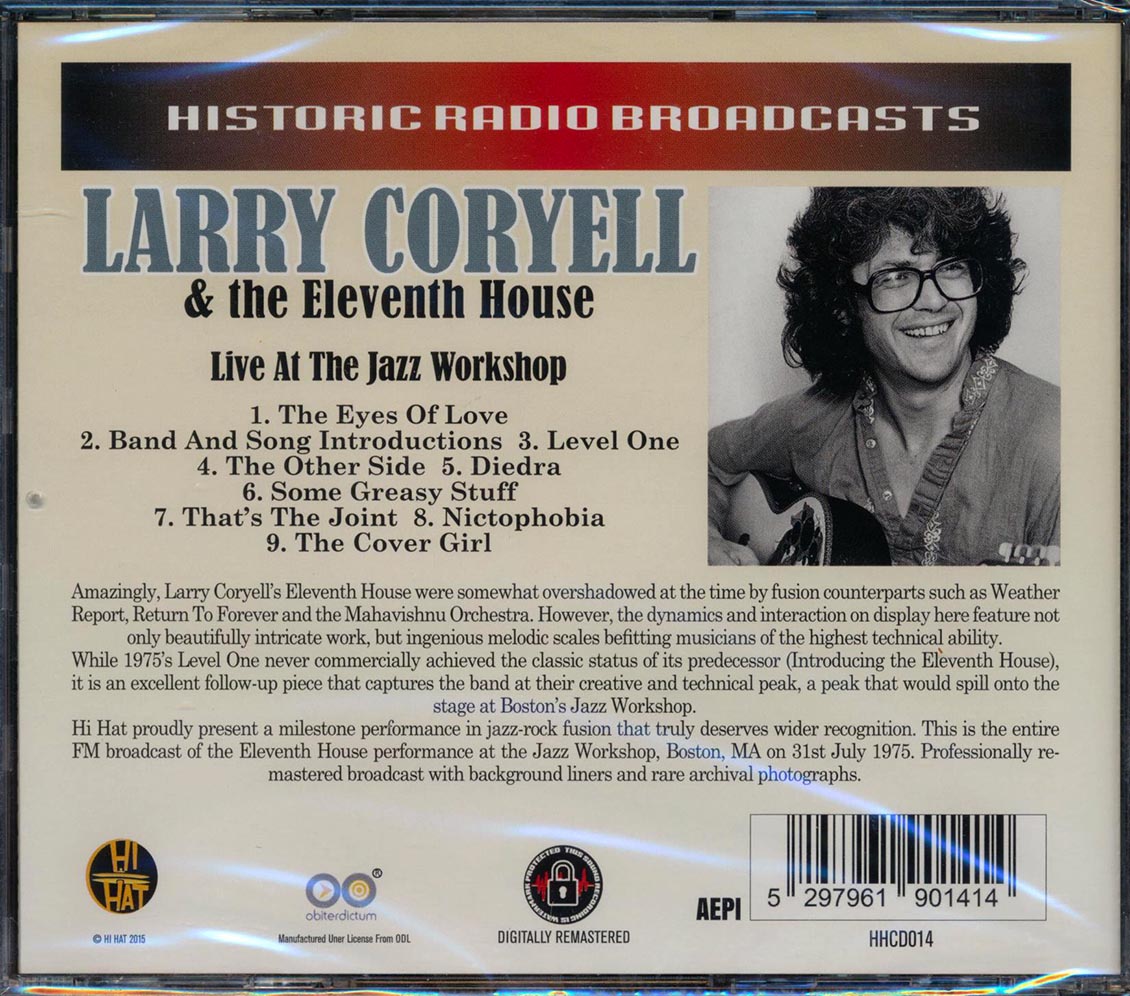 Larry Coryell & The Eleventh House - Live At The Jazz Workshop (remastered)