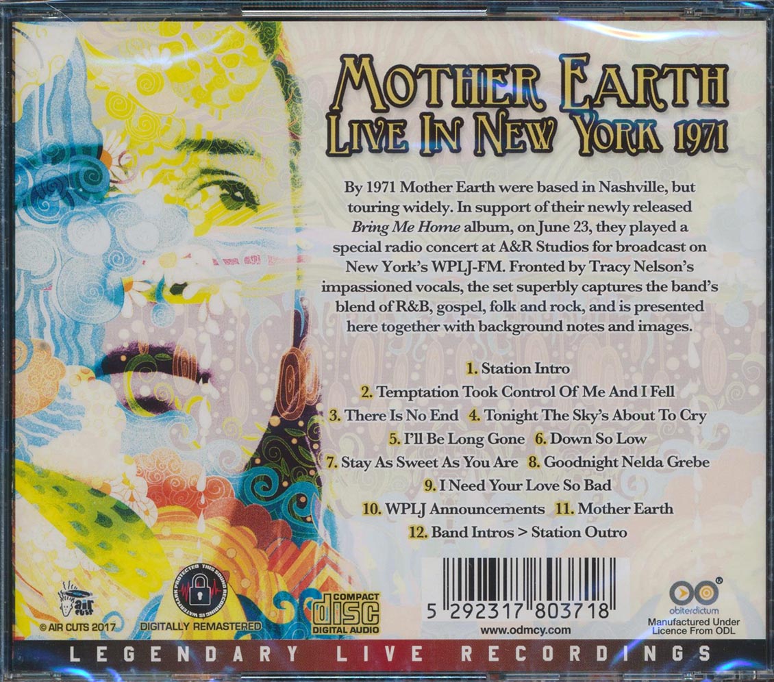 Mother Earth - Live In New York 1971 (incl. 8-page booklet) (remastered)