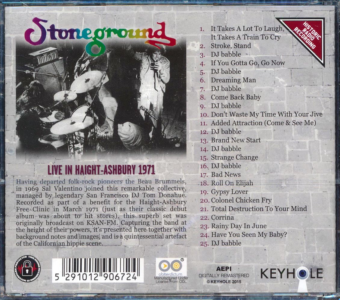 Stoneground - Live In Haight-Ashbury 1971 (incl. 8-page booklet) (remastered)
