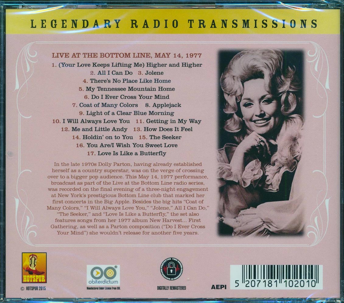 Dolly Parton - Live At The Bottom Line (incl. 8-page booklet) (remastered)