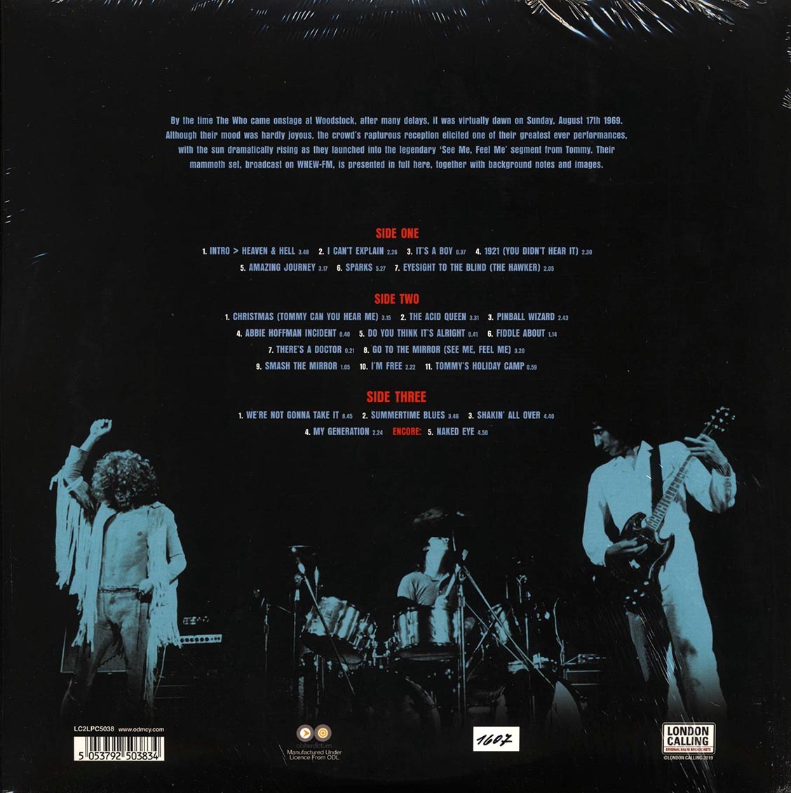 The Who - Woodstock '69 (numbered ltd.ed.) (2xLP) (180g) (remastered) (colored vinyl)
