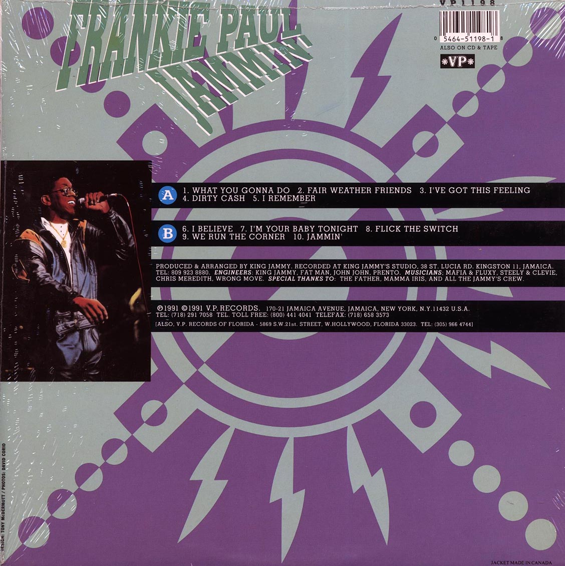 Frankie Paul - Jammin' (orig. press)